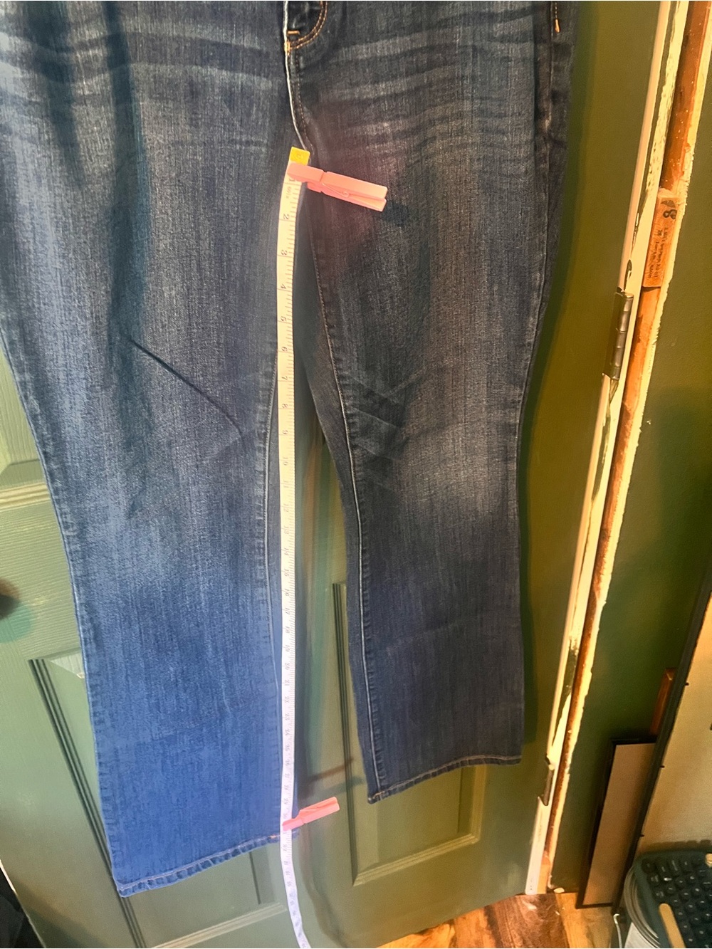 Size 31/12. a.n.a Dark Blue Women's Bootcut Jeans - Picture 6 of 8